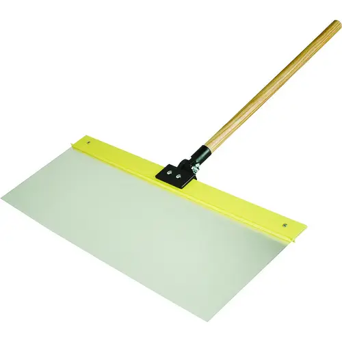 ProShield Spray Shield, 24 x 9 in Blade, Hardwood Handle, ACME Threaded Handle Silver