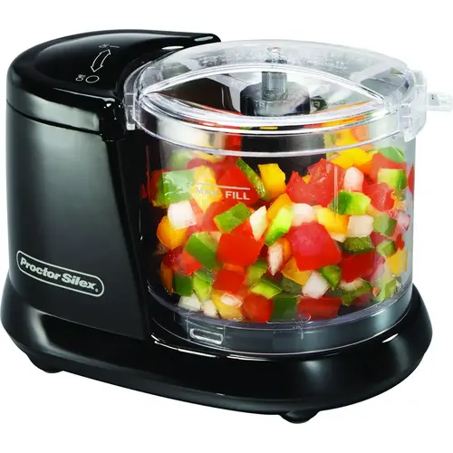 72507 Food Chopper, 1.5 Cups Capacity, Black