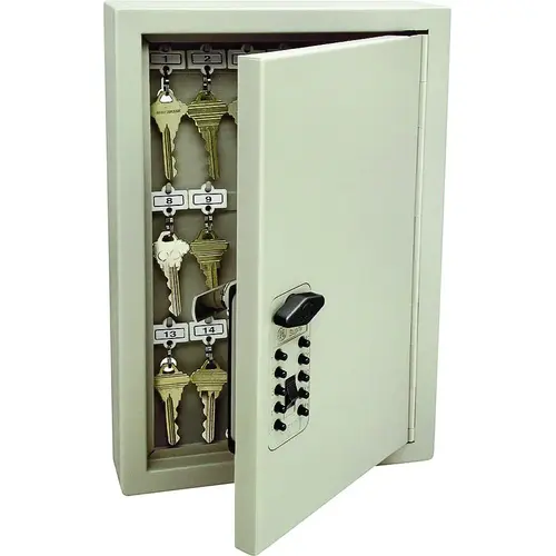 Kidde 001795 AccessPoint 00 Key Cabinet, Steel, Clay, 8.11 in W