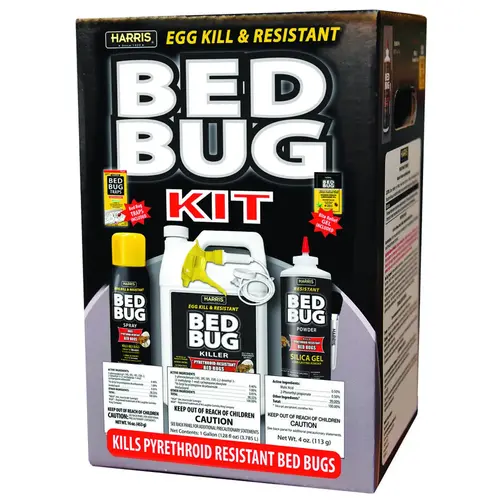 Value Pack Various Application Egg Kill & Pyrethroid Resistant Bedbug Killer Kit White