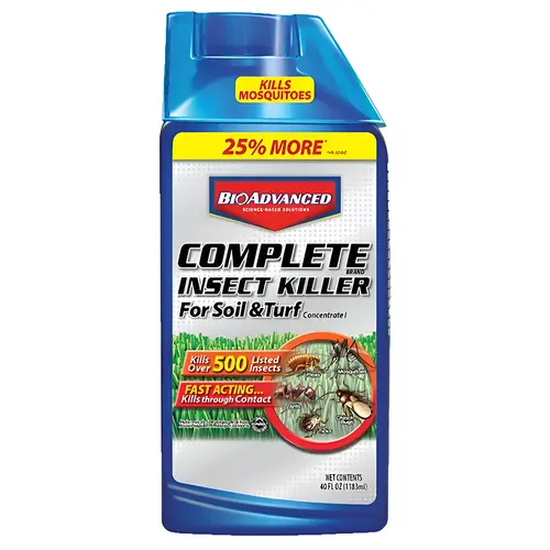 Complete Brand Insect Killer, Spray Application, Building Foundations, Lawns, 40 oz