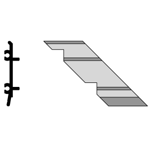 CRL-U.S. Aluminum AP607R Right Hand 90 degree Outside Corner Mill - pack of 4
