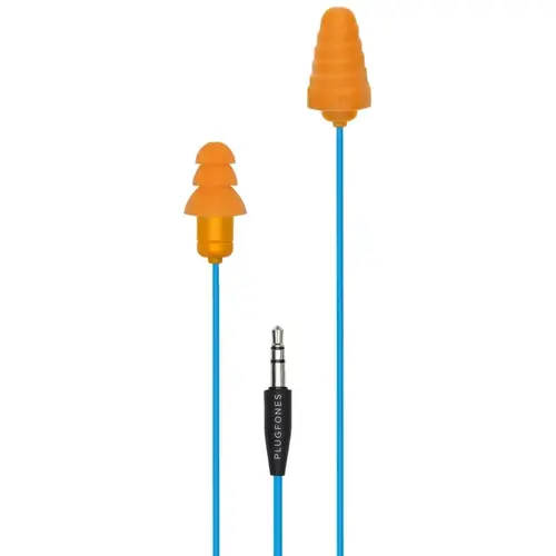 Guardian Earphones, 23/26 dB SPL, Light Blue/Orange