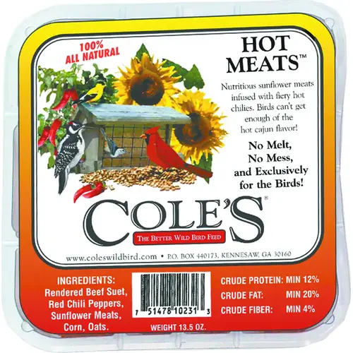 Hot Meats Suet Cake, 11.75 oz - pack of 12 Hot Meats Suet Cake, 11.75 oz - pack of 12