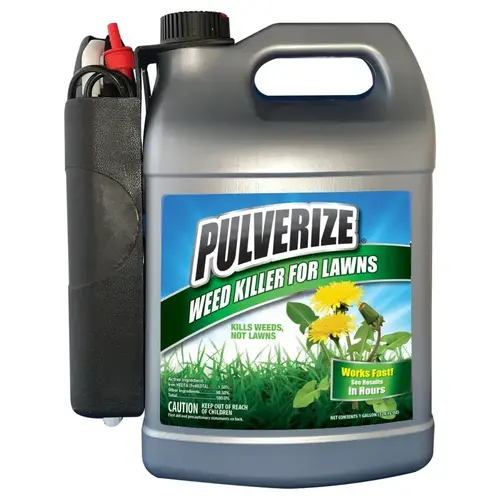 Ready-to-Use Weed Killer, Liquid, Spray Application, 1 gal Reddish Brown