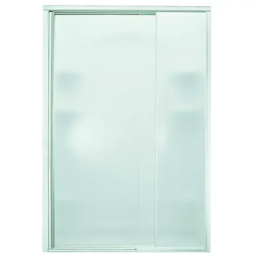 Shower Door, Tempered Glass, Textured Glass, Framed Frame, Aluminum Frame