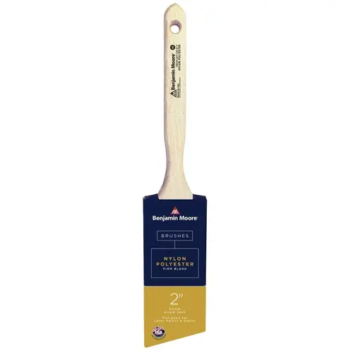 Paint Brush, Firm Brush, 2-11/16 in L Bristle, Nylon/Polyester Bristle, Angle Sash Handle Paint Brush, Firm Brush, 2-11/16 in L Bristle, Nylon/Polyester Bristle, Angle Sash Handle