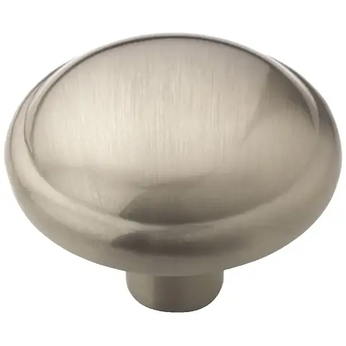 Traditional Zinc Mushroom Kitchen Cabinet Knob 1-1/4" Diameter Satin Nickel Traditional Zinc Mushroom Kitchen Cabinet Knob 1-1/4" Diameter Satin Nickel