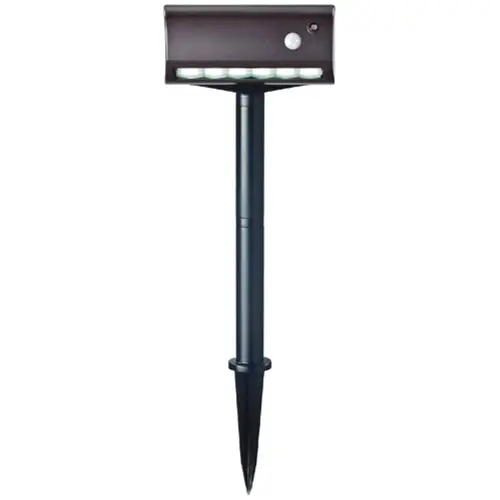 Garden and Path Light, AA Battery, 6-Lamp, LED Lamp, 42 Lumens Lumens, 6000 K Color Temp, Plastic Bronze