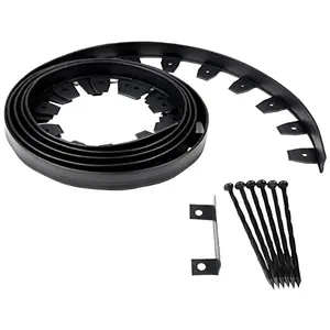 DIMEX LLC 3100-20B-6 No Dig Edging Kit, Heavy-Duty, Reinforced Nylon, 20 Ft. Black
