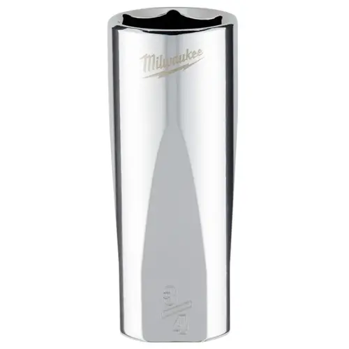 Socket, 3/4 in Socket, 3/8 in Drive, 6-Point, Chrome Vanadium Steel, Chrome Silver Socket, 3/4 in Socket, 3/8 in Drive, 6-Point, Chrome Vanadium Steel, Chrome Silver