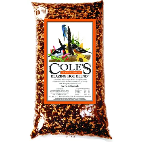 Wild Bird Food Blazing Hot Blend Assorted Species Black Oil Sunflower 5 lb