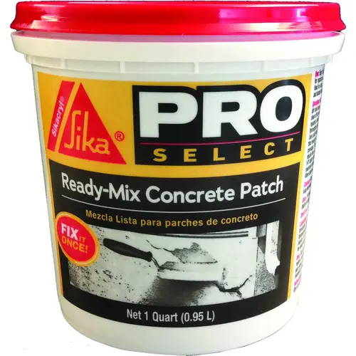 Concrete Patch, Gray, 1 qt Plastic Container