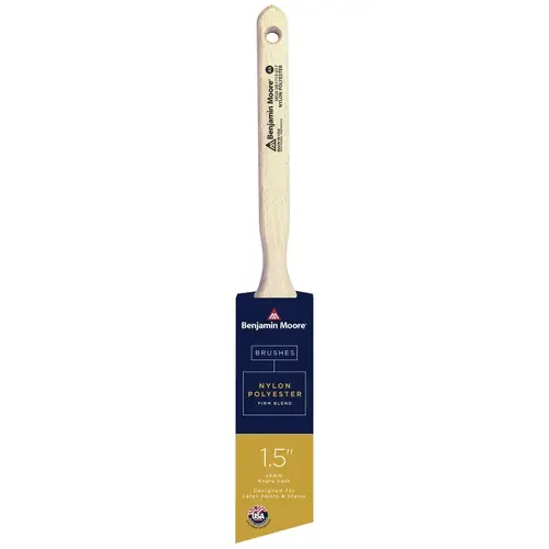 Paint Brush, Firm Brush, 2-7/16 in L Bristle, Nylon/Polyester Bristle, Angle Sash Handle Paint Brush, Firm Brush, 2-7/16 in L Bristle, Nylon/Polyester Bristle, Angle Sash Handle