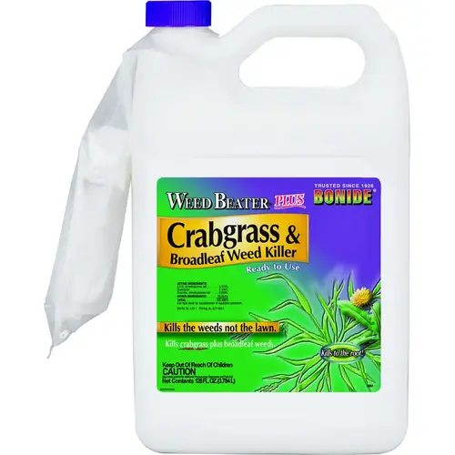 Crabgrass and Broadleaf Weed Killer, Liquid, 1 gal Crabgrass and Broadleaf Weed Killer, Liquid, 1 gal