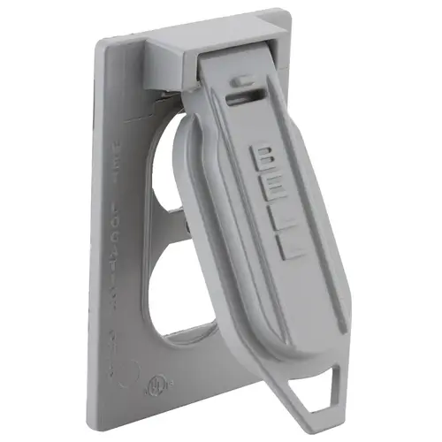 Cover, 4-9/16 in L, 2-13/16 in W, Aluminum, Gray, Powder-Coated Cover, 4-9/16 in L, 2-13/16 in W, Aluminum, Gray, Powder-Coated