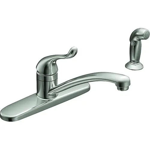 Adler Series Kitchen Faucet, 1.5 gpm, 1-Faucet Handle, Stainless Steel, Chrome Plated, Deck Mounting Adler Series Kitchen Faucet, 1.5 gpm, 1-Faucet Handle, Stainless Steel, Chrome Plated, Deck Mounting