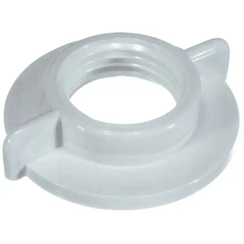 Faucet Shank Locknut, Universal, Plastic, White, For: 1/2 in IPS Connections Faucet Shank Locknut, Universal, Plastic, White, For: 1/2 in IPS Connections
