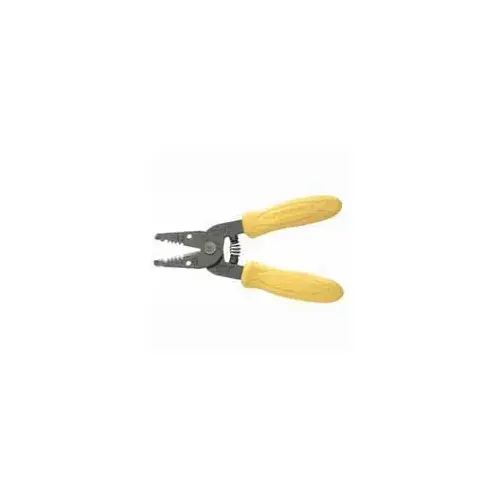Wire Stripper, 10 to 14 AWG Wire, 10 AWG, 12 AWG, 14 AWG Solid Stripping, 6-1/4 in OAL Black/Yellow Wire Stripper, 10 to 14 AWG Wire, 10 AWG, 12 AWG, 14 AWG Solid Stripping, 6-1/4 in OAL Black/Yellow