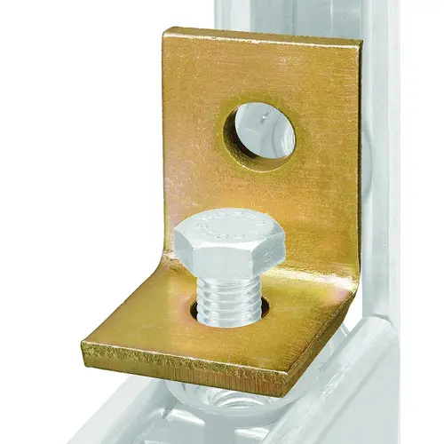 200 Angle Bracket Fitting, Steel, Gold, Galvanized