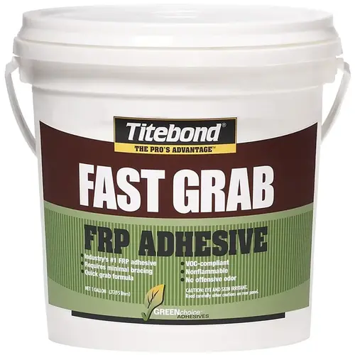 Adhesive GREENchoice Fast Grab FRP High Strength Emulsion Polymer 1 gal Light Beige Brown