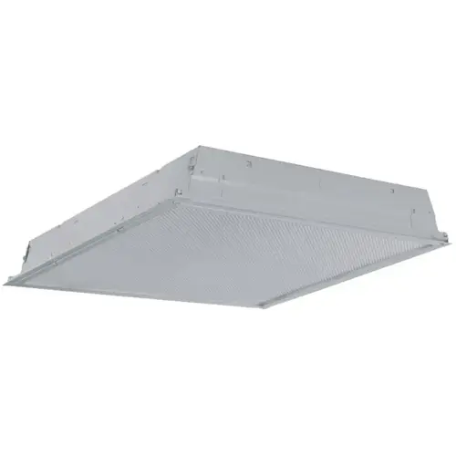 Recessed Troffer, 10 V, 20 W, LED Lamp, 2400 Lumens Lumens, 3500 K Color Temp, Steel Fixture Recessed Troffer, 10 V, 20 W, LED Lamp, 2400 Lumens Lumens, 3500 K Color Temp, Steel Fixture