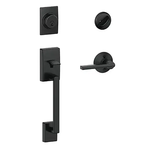 F Series F60 CEN 622 LAT Handleset, AAA Grade, Keyed Key, Brass, Matte Black, 2-3/8, 2-3/4 in Backset, F Keyway F Series F60 CEN 622 LAT Handleset, AAA Grade, Keyed Key, Brass, Matte Black, 2-3/8, 2-3/4 in Backset, F Keyway