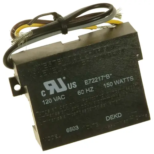 Touch Dimmer, 120 V, 150 W, Halogen, Incandescent Lamp Black