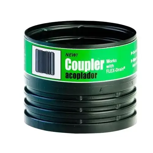 Flex-Drain 4 In. W x 3 In. L Flex-Drain Flexible Coupler