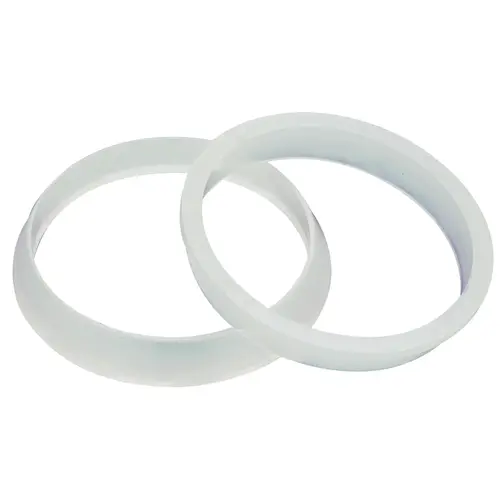 Tailpiece Washer, 1-1/4 in, Polyethylene, For: Plastic Drainage Systems Pair White Tailpiece Washer, 1-1/4 in, Polyethylene, For: Plastic Drainage Systems Pair White