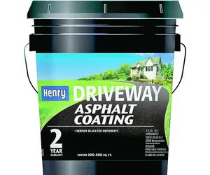 HENRY HE307074 Fibered Asphalt Emulsion Black Asphalt 5 gal Black