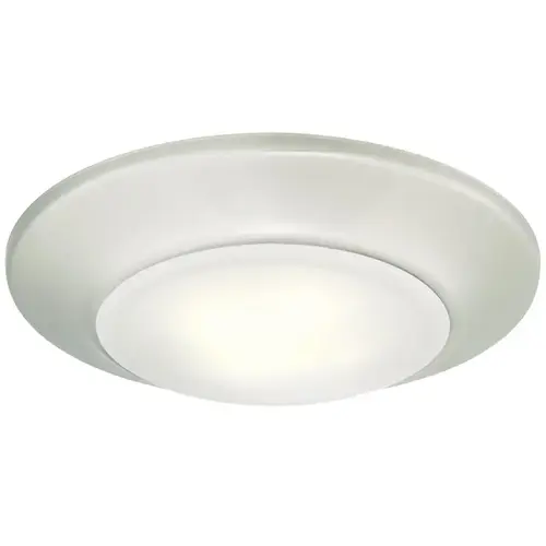 Surface Mount Fixture, LED Lamp, 840 Lumens Lumens, 3000 K Color Temp, Steel Fixture