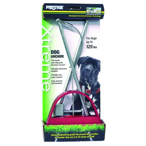 Xtreme Pet Anchor, Solid Aluminum/Steel, For: Dogs Up to 125 lb Silver Xtreme Pet Anchor, Solid Aluminum/Steel, For: Dogs Up to 125 lb Silver