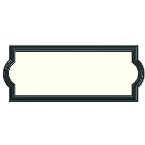 Address Plaque, Rectangular, Plastic, Black Address Plaque, Rectangular, Plastic, Black