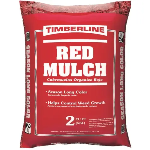 2 Cu. Ft. Dyed Red Shredded Hardwood Mulch