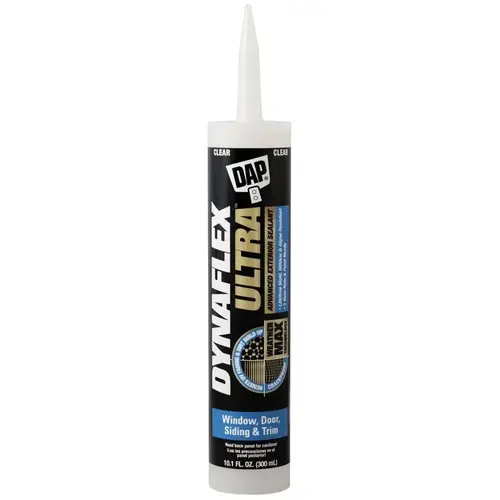 DYNAFLEX ULTRA Advanced Exterior Sealant, Clear, 40 to 100 deg F, 10.1 oz Cartridge - pack of 12 DYNAFLEX ULTRA Advanced Exterior Sealant, Clear, 40 to 100 deg F, 10.1 oz Cartridge - pack of 12