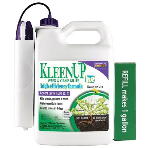 KleenUp he Weed and Grass Killer Ready-to-Use, Liquid, Off-White/Yellow, 1 gal KleenUp he Weed and Grass Killer Ready-to-Use, Liquid, Off-White/Yellow, 1 gal