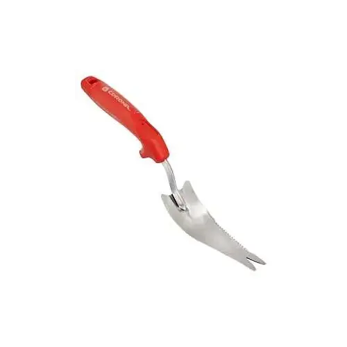 ComfortGEL CT-3354 Weeder, 7 in L Blade, Stainless Steel Blade, Composite Handle, 6 in L Handle Red