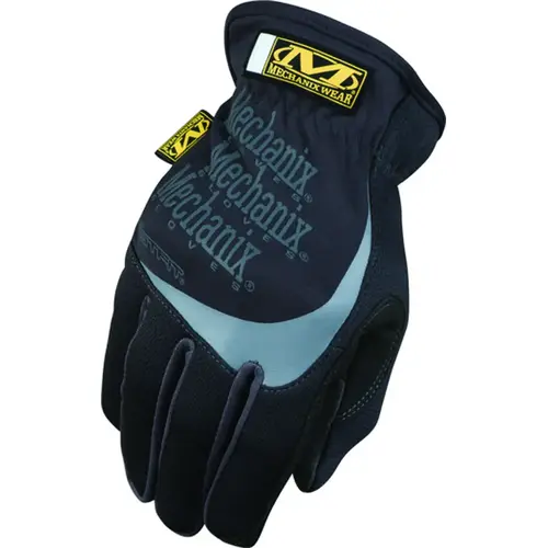 General-Purpose Work Gloves, Men's, M, 9 in L, Reinforced Thumb, Elastic Cuff, Black Pair