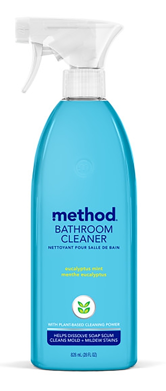 Method 00008 Bathroom Cleaner, 28 oz, Liquid, Herbaceous, Colorless/Translucent