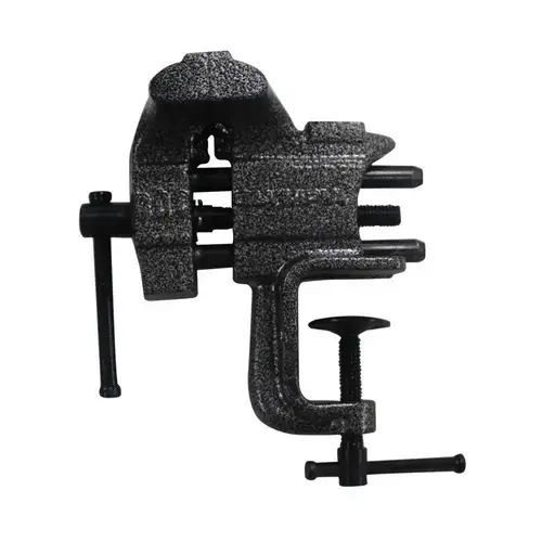 Clamp Vise, 2-1/2 in Jaw Opening, 3 in W Jaw, 1-1/2 in D Throat, Steel Powder-Coated