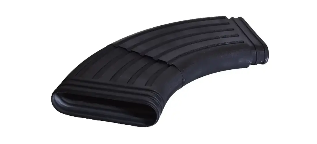 StealthFlow 4631 Adjustable Elbow For Low-Profile Downspout – 45-90 Degree Black PVC Gutter Extension Connector