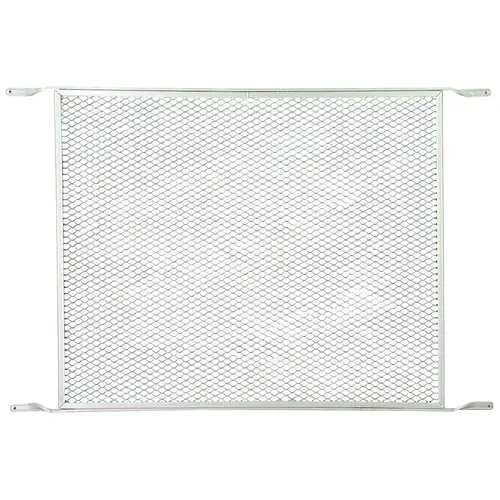 Door Grill, 20.38 in W, 30-1/4 in H, Aluminum, Mill Silver