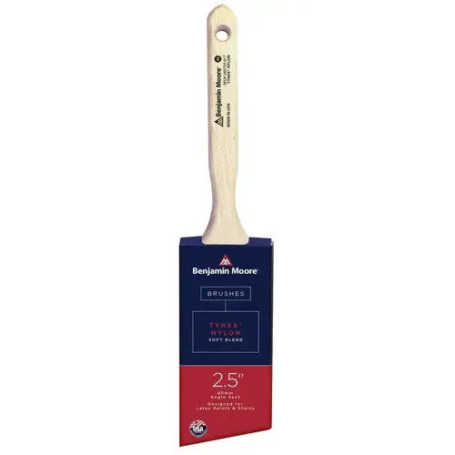 Paint Brush, Soft Brush, 2-15/16 in L Bristle, Nylon/Tynex Bristle, Angle Sash Handle