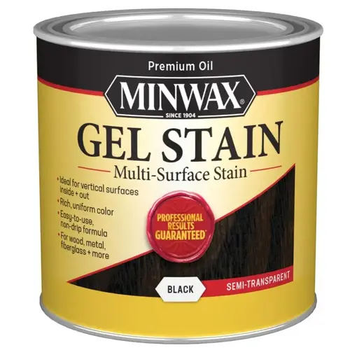 Gel Stain, Black, Liquid, 0.5 pt Gel Stain, Black, Liquid, 0.5 pt