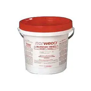 Norweco FSB30001 Wastewater Disinfectant Tab, Solid, White, Slight Chlorine, 25 lb