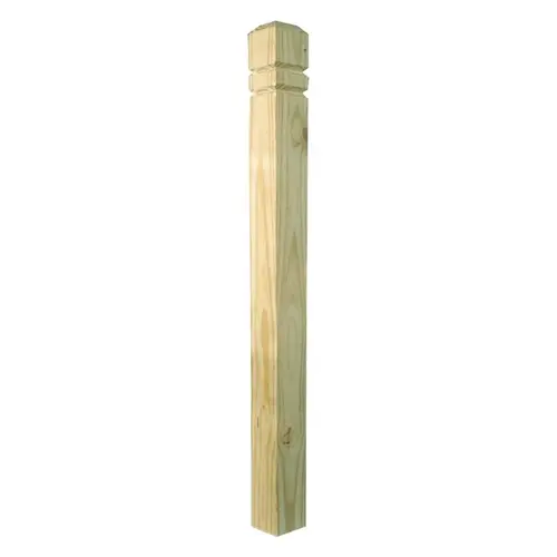 Colonial Newel Post, 54 in L Nominal, 4 in W Nominal, 4 in Thick Nominal Colonial Newel Post, 54 in L Nominal, 4 in W Nominal, 4 in Thick Nominal