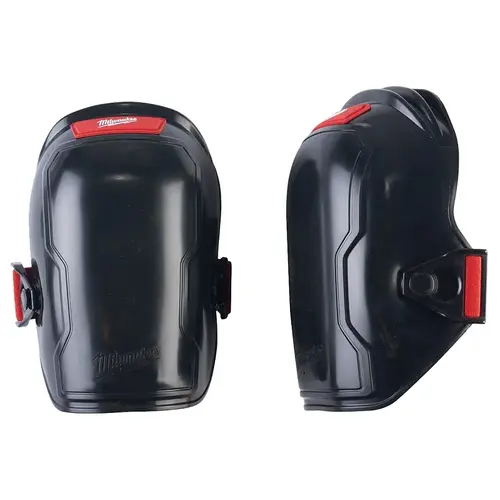 Free-Flex Knee Pad, One-Size, Foam Cap, Foam Pad, Strap Closure Black/Red