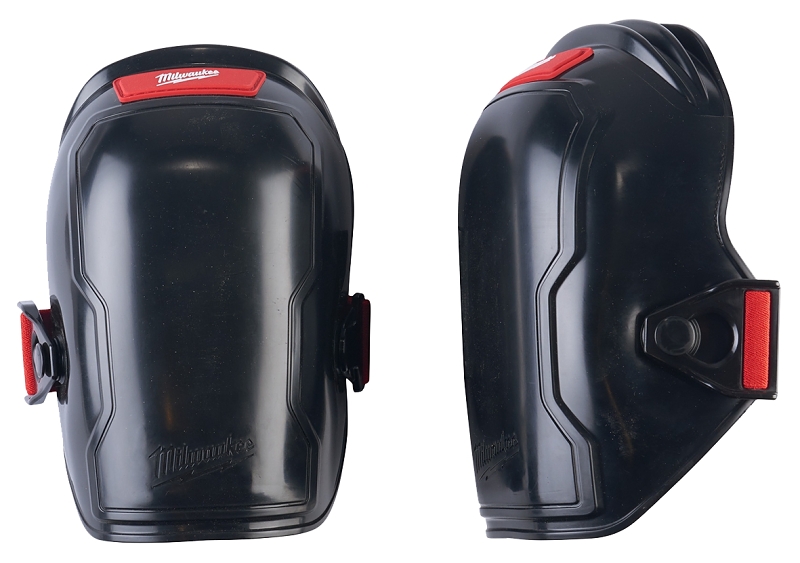 Milwaukee 48-73-6000 Free-Flex Knee Pad, One-Size, Foam Cap, Foam Pad, Strap Closure Black/Red