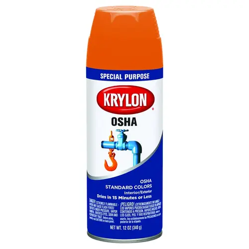 OSHA Color Spray Paint Gloss Safety Orange 12 oz Safety Orange - pack of 6 OSHA Color Spray Paint Gloss Safety Orange 12 oz Safety Orange - pack of 6